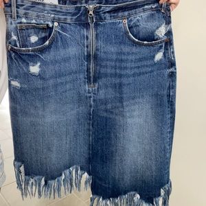 Jean skirt size L